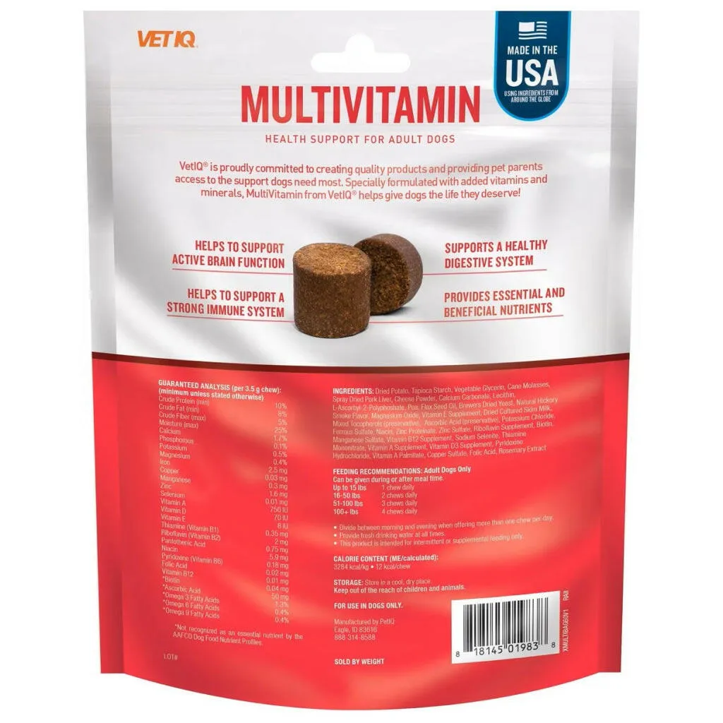 VetIQ Multivitamin Soft Chew Supplement for Dogs (60 soft chews)