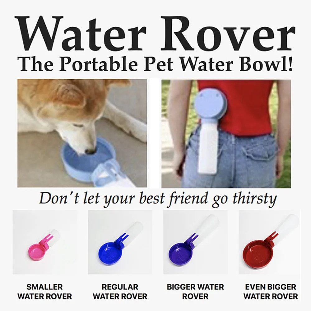 Water Rover Bigger 4-Inch Bowl and 26-Ounce Bottle, Pink