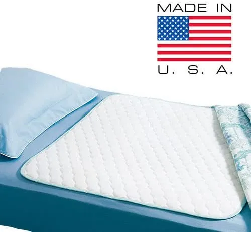 Wave Reusable Underpads, Large Bed Pad, 34" x 54", for use as Incontinence Bed Pads, Potty Training, Washable Pet Pads, Made in The USA