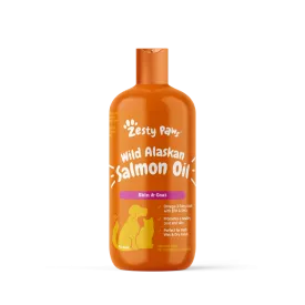 Zesty Paws Cats & Dogs Skin Health Wild Alaskan Salmon Oil 32oz