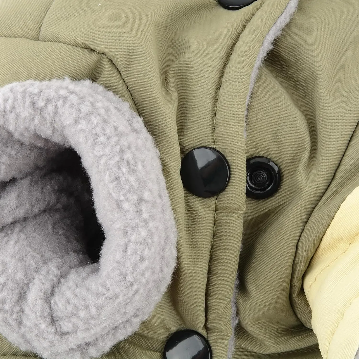 Zunea Dog Snowsuit with Legs for Small Dogs Soft Warm Fleece Lined Winter Hoodies Coat with D-Ring Cold Weather Puppy Clothes Full Body Down Jacket Puffer Coat 4-Legged Snow Suit Pet Apparel Green XXL
